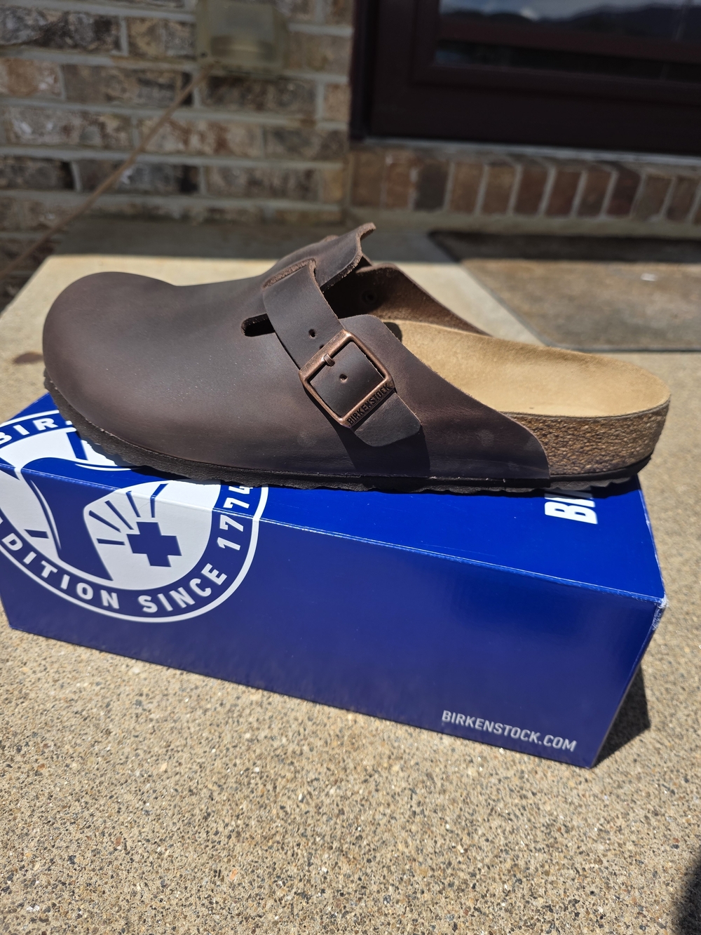 Birkenstock Boston Oiled Leather Habana EU 46 / US Men's 13 - Picture 6 of 9